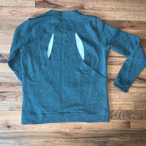 Lululemon Open Back Teal Sweatshirt